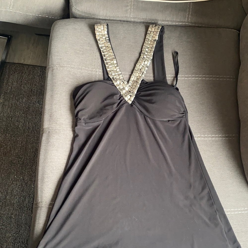 Black Rhinestone top